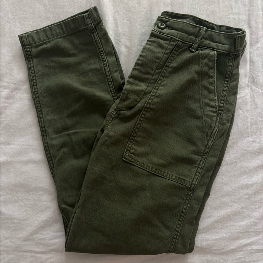 American Eagle Military Green Carpenter Straight Leg Jean